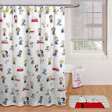 Peanuts Shower Curtain In White With Images Fabric Shower Curtains Curtains Designer Shower Curtains