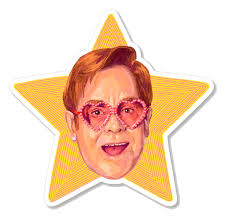 Elton John Iron On Patch