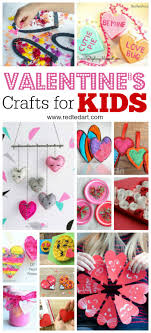 This valentine's day, take a break from the same old candies and flowers and put on your crafting gloves: Kids Valentines Day Ideas Red Ted Art Make Crafting With Kids Easy Fun