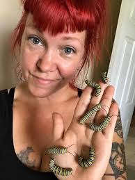 Crazy cat lady..... 🤣🐛