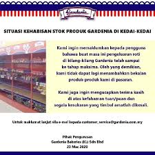 Submit review ask question on map open on facebook explore at instagram. Factories At Full Capacity Gardenia Says Unable To Increase Bread Supply