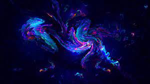 80s style retrowave neon artwork wallpaper. Abstract Neon Painting Wallpaper Id 4421