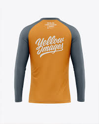 Download Men S Raglan Long Sleeve T Shirt Mockup Back View In Apparel Mockups On Yellow Images Object Mockups