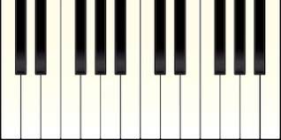 Auf dem klavier sind es von einer taste zur nächsten immer. Klaviertastatur Vektor Abbildung Illustration Von Tasten 12823737