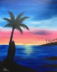 This is a simple and easy acrylic painting for beginners on mini canvas. 19 Sunrise Ideas Sunrise Landscape Scenery