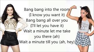 Jessie J Ariana Grande Nicki Minaj Bang Bang перевод Pin On Ariana And Jessie J