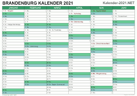 Bitte senden sie uns ihre aussagekräftigen. Kalender 2021 Brandenburg