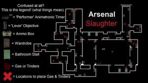 Arsenal slaughter event map layout. Arsenal Slaughter Event Blueprint Guide All Objective Locations Literally Everything You Need Youtube