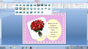 Simply divide the document into two columns and work on each side for the interior pages. How To Make Greetings Card In Microsoft Word 2007 Youtube
