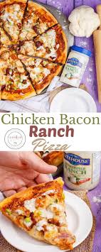 Chicken Bacon Ranch Pizza Http Thecookiewriter Com Thecookiewriter Sponsored An Easy Homemade Chicken Bacon Chicken Bacon Ranch Pizza Recipes Food