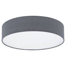 Eglo Lampe Leuchte Stoff Textil Grau Deckenleuchte Deckenlampe Fur Led O Gl Deckenlampe Eglo Lampen Lampe