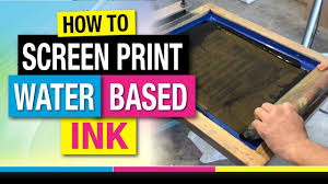 You may wish to clamp or weigh down the frame. How To Screen Print Water Based Ink On T Shirts Youtube
