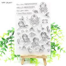 Create a design using original stamps to make an unusual pattern. Mermaid Clear Stamp By Stampabilities 11 Pc Mermaid Stamp Mermaid Phrases Stamp Card Making Crafts Supplies Papercrafts Scrapbooking Paper Party Supplies Stickers Labels Tags Delage Com Br