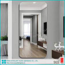 This modern mirror can be used in contemporary, transitional and traditional home d�cor in any living room, bathroom or foyer. China Wall Mounted Vanity Decoration Wall Mirror Beveled Frameless Bathroom Wall Mirrors China Mirror Silver Mirror