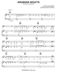 Free pdf download of a whole new world piano sheet music by aladdin. Arabian Nights Sheet Music Aladdin Sheetmusic Free Com
