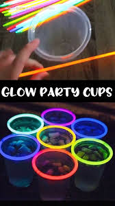 Glow In The Dark Party Cups Video In 2021 Glow Party Birthday Party For Teens Neon Birthday Party