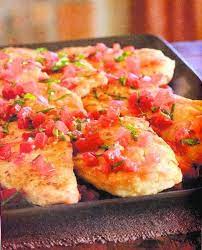 Double Lemon Chicken Breasts With Fresh Tomato Basil Salsa Healthy Foods To Make Recipes Food