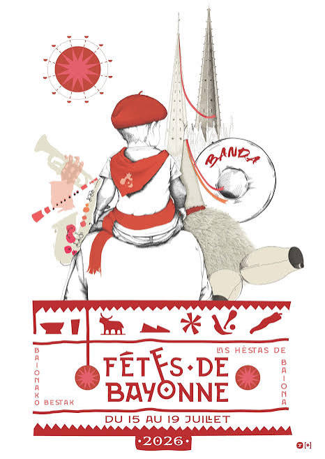 Affiche officielle des Fêtes de Bayonne 2026