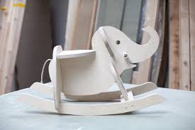Elephant A Bascule En Bois Pour Les Makers Houten Schommel Schommel De Kinderkamer