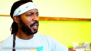 Sherwin Anderson, hall-of-fame basketball player, addressing North/South  Fairmount Community.