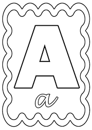 Coloriage Lettre A A Colorier Ou A Gommettes Coloriage Alphabet Coloriage Halloween A Imprimer Lettre Alphabet A Imprimer