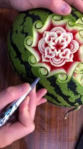 Watermelon Carving Video Food Sculpture Creative Food Art Food Carving
