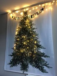 kerstboom op doek kerstboom kerst muur