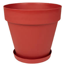 Cache Pot Rond 23 L Rouge Pot Jardiniere Et Bac A Fleur Decoration De Jardin Jardin Et Plein Air Gifi