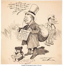 Maybe you would like to learn more about one of these? Theodore Roosevelt Terrific Signed Berryman Cartoon Of Tr And The Lot 47138 Heritage Auctions