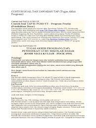 Download soal ujian ut pgpaud paud4105 bahasa inggris. Contoh Soal Tap Pkn Ut Jawabanku Id