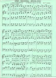 O hino nacional brasileiro data de 1831, enquanto a letra foi escrita em 1909. Hino Nacional Brasileiro Partitura Para Coral 4 Vozes Facebook