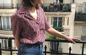 Un Chemisier Bruna Pour Lo Patron Issu De La Maison Victor Mars Avril 2018 Par M Gg Chemisier Un Chemisier Idee Couture