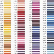 12 Precise Madeira Thread Colors Chart