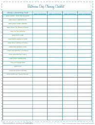 Freebie Bathroom Deep Cleaning Checklist Cleaning