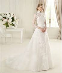 Aliexpress Com Buy Victorian High Collar Long Sleeve A Line Applique Chapel Train Lace But Long Sleeve Wedding Gowns Wedding Dresses Turtleneck Wedding Dress