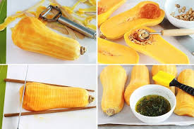 Courge Butternut Rotie Au Four Facon Hasselbak Facile Recette Courge Butternut Courge Recette Courge