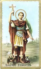 Por ordem do imperador diocleciano, foi sacrificado. San Expedito Ecured
