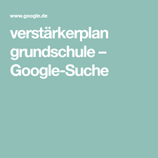 Verstarkerplan Grundschule Google Suche Grundschule Unterricht Schule Planer