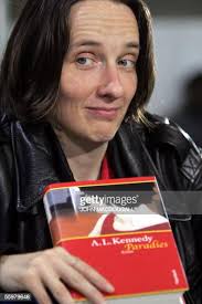 Scottish writer A. L. Kennedy poses with a copy of the German... News Photo 