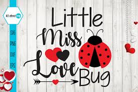 Download Little Miss Love Bug Valentines Graphic By All About Svg Creative Fabrica PSD Mockup Templates