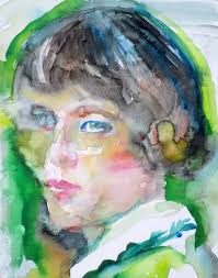 H. D. HILDA DOOLITTLE Watercolor Portrait POSTER Various Sizes Art Print