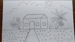See more ideas about drawings, landscape drawings, pencil drawings. How To Drawing A Small Home And Garden With Pencil Youtube