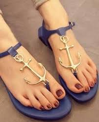 Golden Anchor Style Ladies Sandals Click The Pic For More Stuff Anchor Sandals Fashion Slippers Womens Summer Shoes Sandals