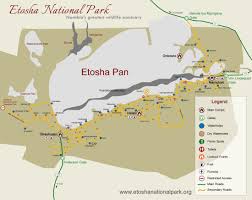 Etosha National Park Map Distances