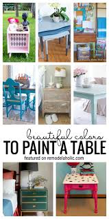 beautiful colors to paint a table