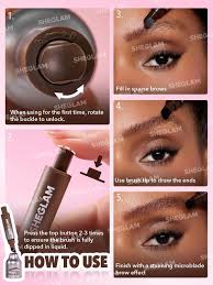 ‫SHEGLAM Brow-Fection Angled Brush & Dip شي كلام فرشاة جل الحواجب – Vanilla‬‎