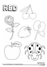 Colour Collection Colouring Pages Color Red Activities Preschool Color Activities Color Activities