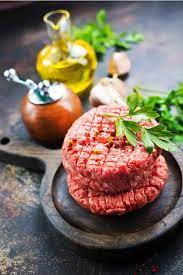 Stack Of Ground Beef Patties With Spices Healthy Grilling Recipes Grilled Seafood Recipes Grilled Fish Recipes