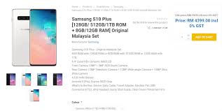 When it was released in malaysia last month, the device was officially priced at rm5,999 and it came with a free samsung galaxy a9. Samsung Galaxy S10 1tb Now Going For Rm1 600 Off In Malaysia Soyacincau Com Business Telegraph