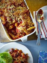 Sausage Pasta Bake Recipe Jamie Oliver Pasta Recipes Recipe Baked Pasta Recipes Sausage Pasta Bake Food